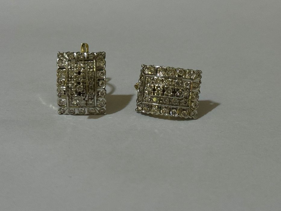 Золотые серьги 750 проба