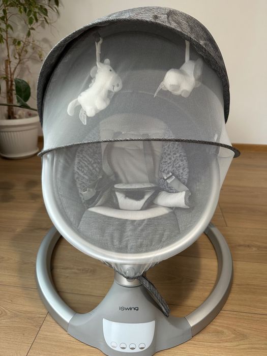 Електрическа люлка Cangaroo - iSwing, графит