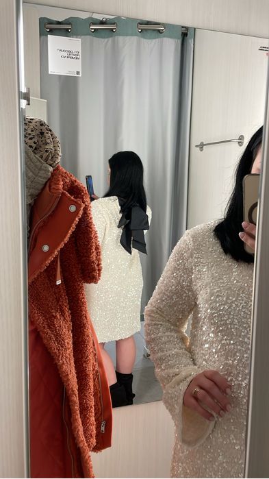 Rochie eleganta paiete / ocazie seara nunta botez cu paiete H&M S