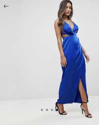 Дълга рокля Asos турско синьо