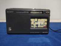 SONY ICF-SW800 radio, cu cartele pentru posturi de radio