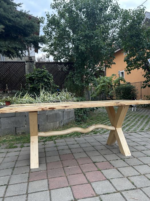 Masa de terasa/bucatarie cu rasina epoxidica