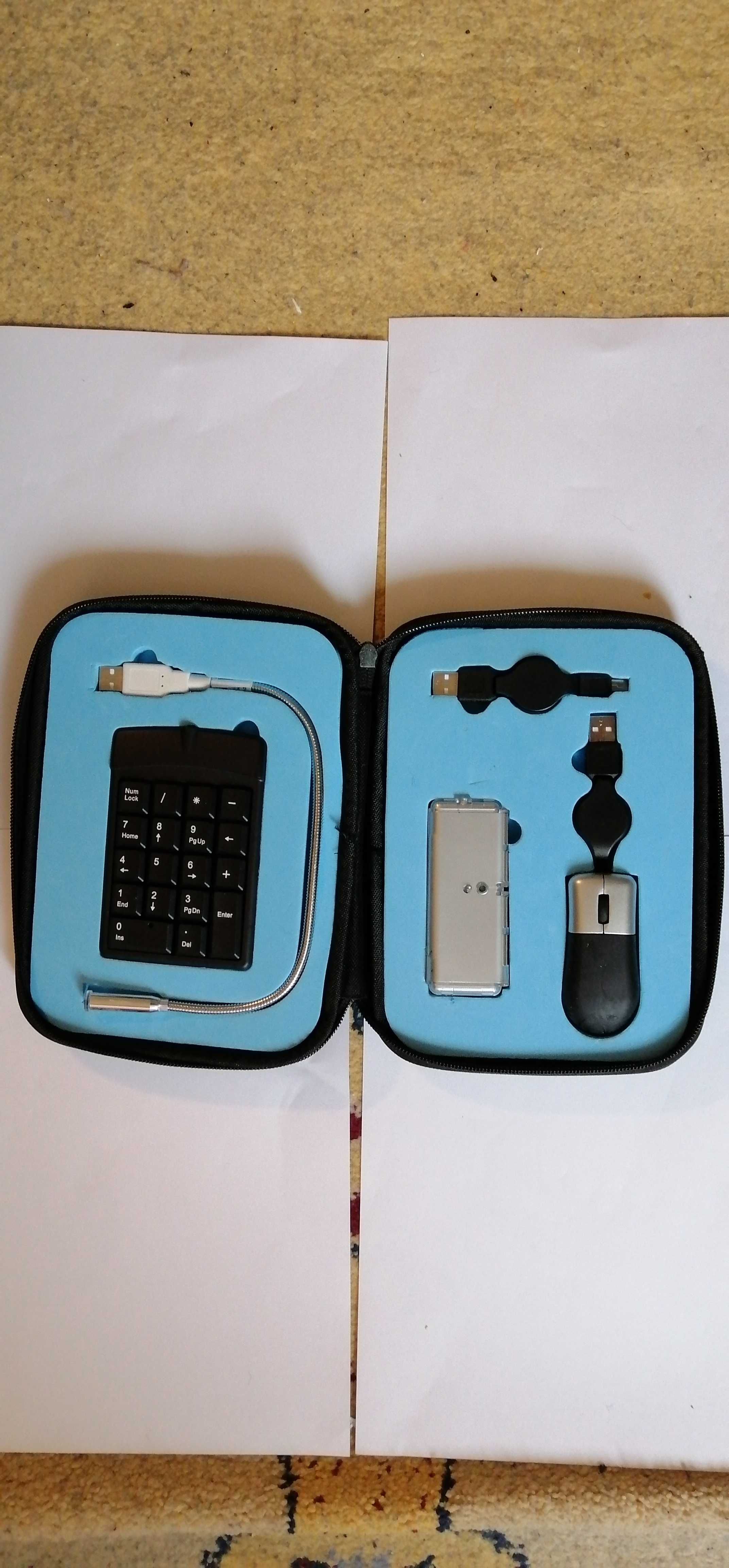 Sigma set mouse  calculator birou usb adaptor cu husa.