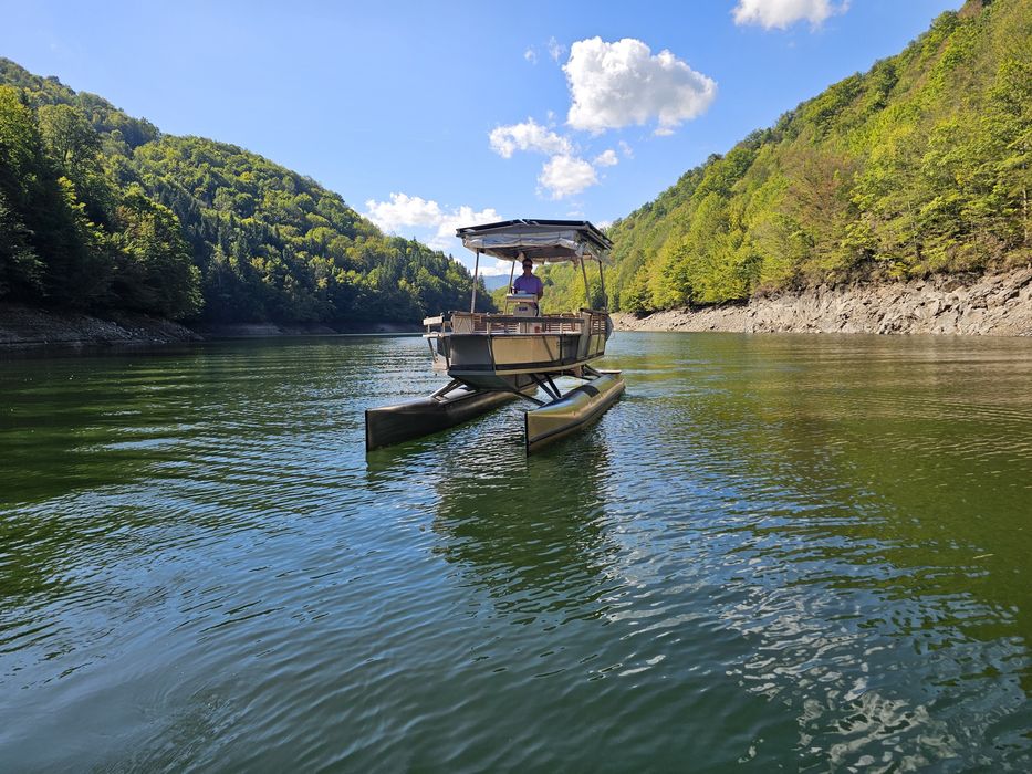 Vand Barca Catamaran Ponton Solar Full Electric