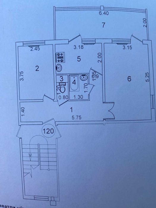 Продам квартиру Куйлюк 5 2/2/5