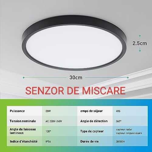 Plafoniera, aplica numeroase modele imitație lemn sau simple cu led
