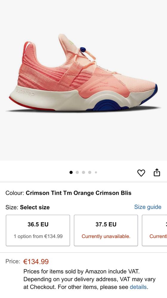 Маратонки NIKE SUPERREP .Номер 38.5