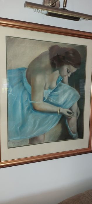 Tablou vechi,ulei,pictor consacrat,piesă de colecție.