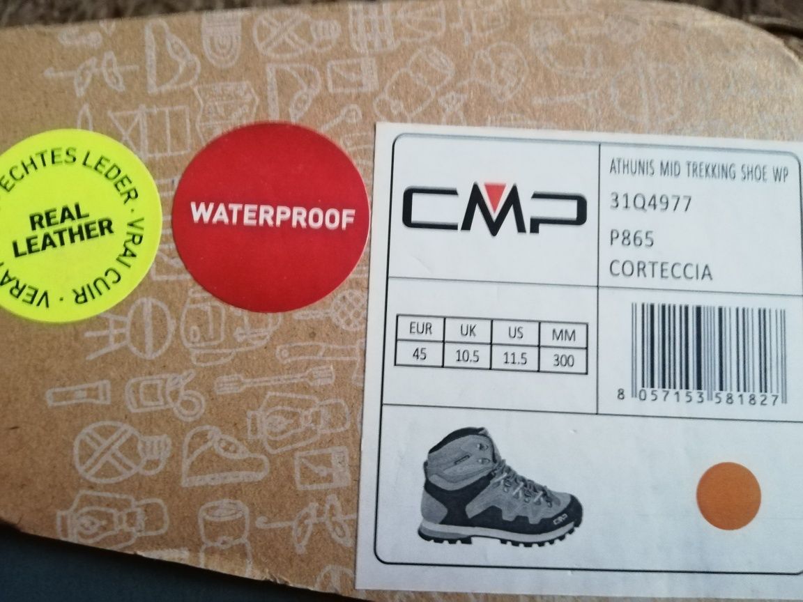 Италиански туристически обувки CMP Waterproof Vibram номер 45