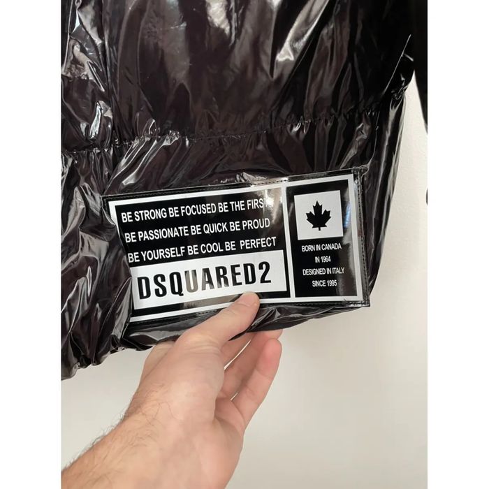 Geaca Dsquared2 icon puffer - geaca cu puf natural de gasca