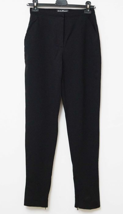 Pantaloni vintage Salvatore Ferragamo negri marimea 42IT