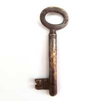 Стар ретро ключ за врата или шкаф, декорация, филмов реквизит, бижута
