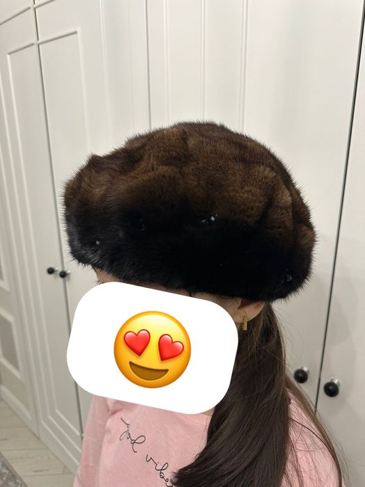 Норковпя шапка в идеальном состоянии