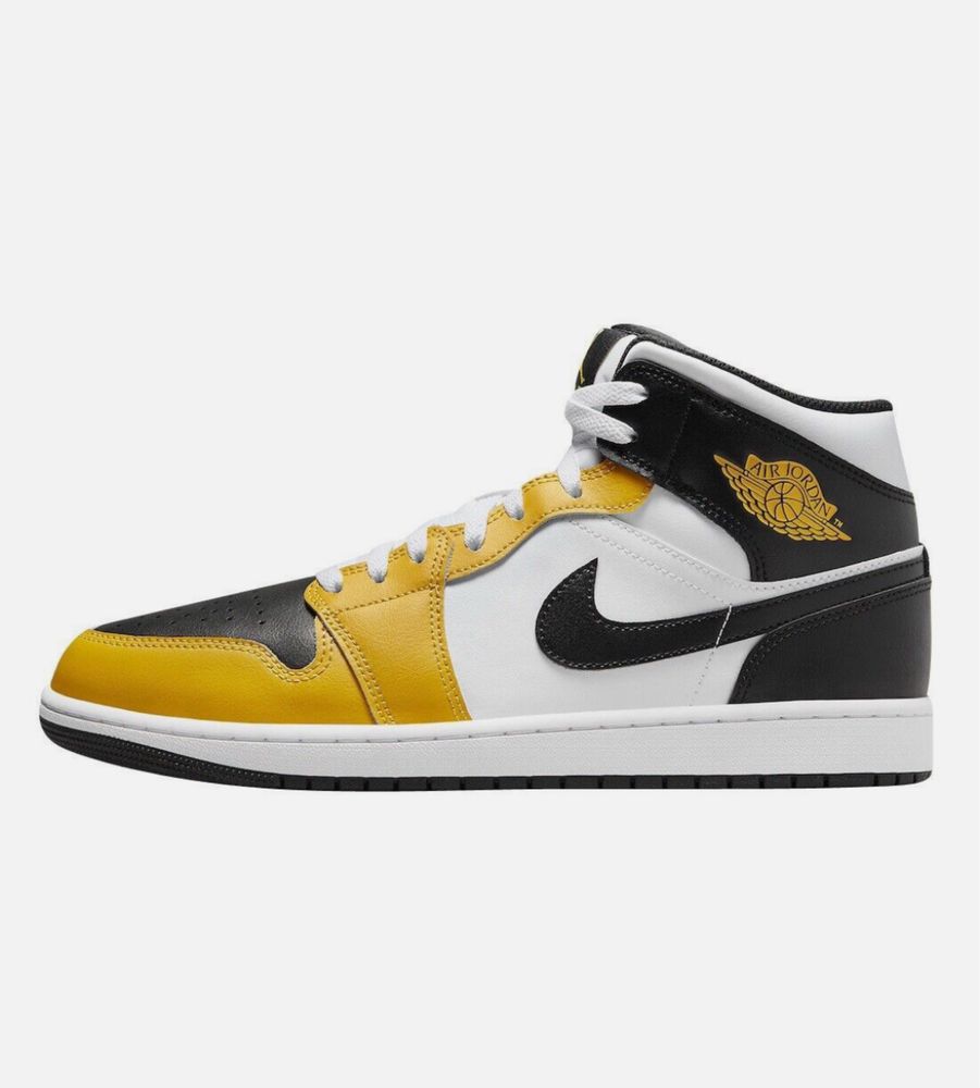 Air Jordan 1 Mid Yellow Orche/Black-White