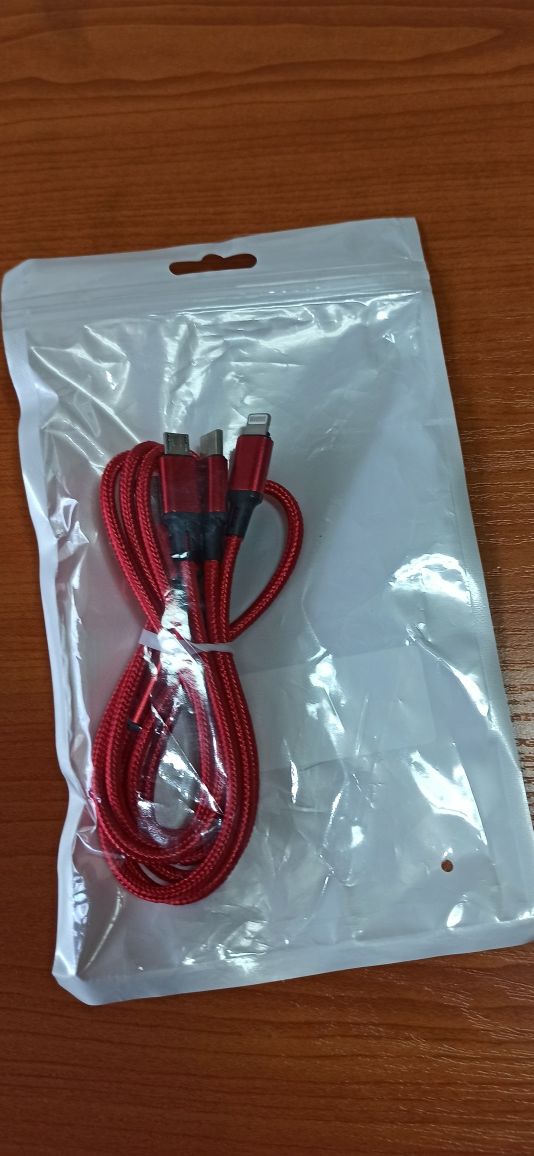 Кабел за зареждане 3в1 3v1 USB C, Lighting, Micro USB