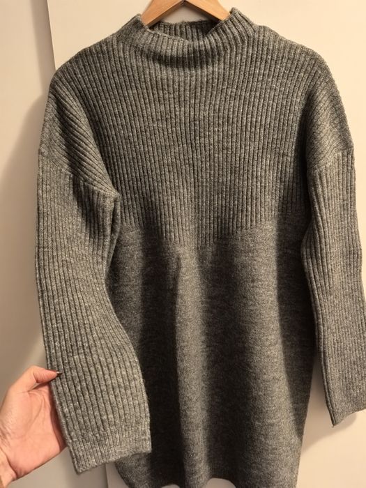 Rochie gri tricotată, călduroasă Pimkie