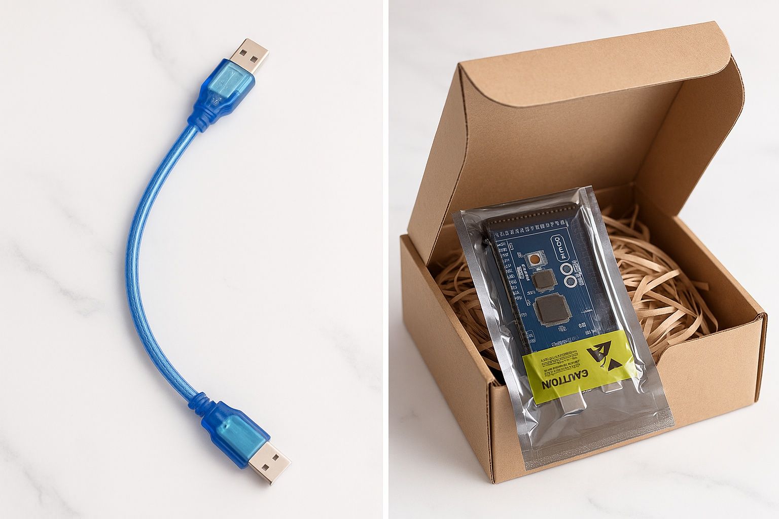 Arduino Mega 2560 CH340 с USB кабелем готов к работе