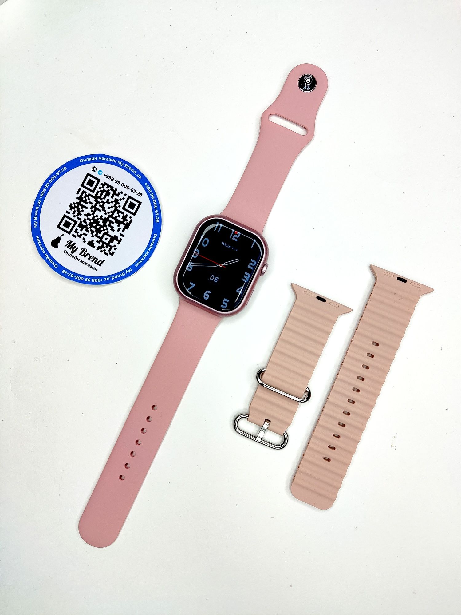 IWatch 8 series pink gold | ayolar uchun Appls Watch 8 pushti