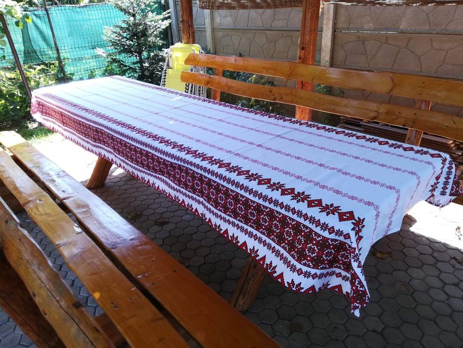 Set Fata de masa bumbac +6 stergare Tradițional Romanesc, Restaurante