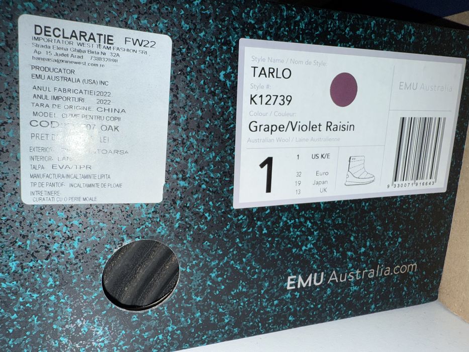 Cizme impermeabile EMU, marimea 32