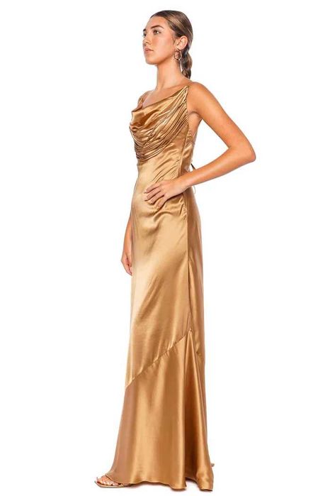 Rochie  Andres Otalora Columbia FW24  100% matase Hablame Mucho copper