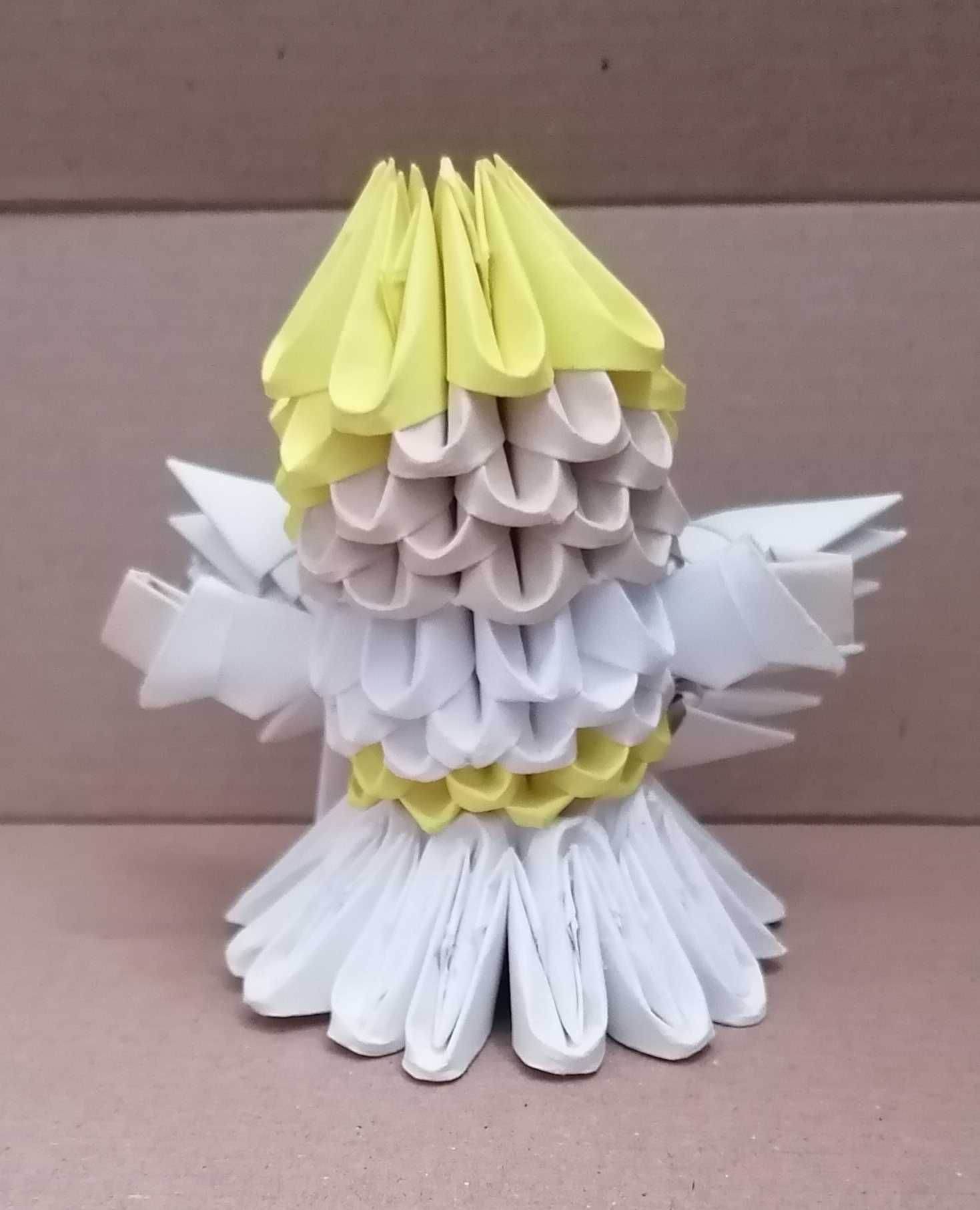 Origami, îngeraș, 3d