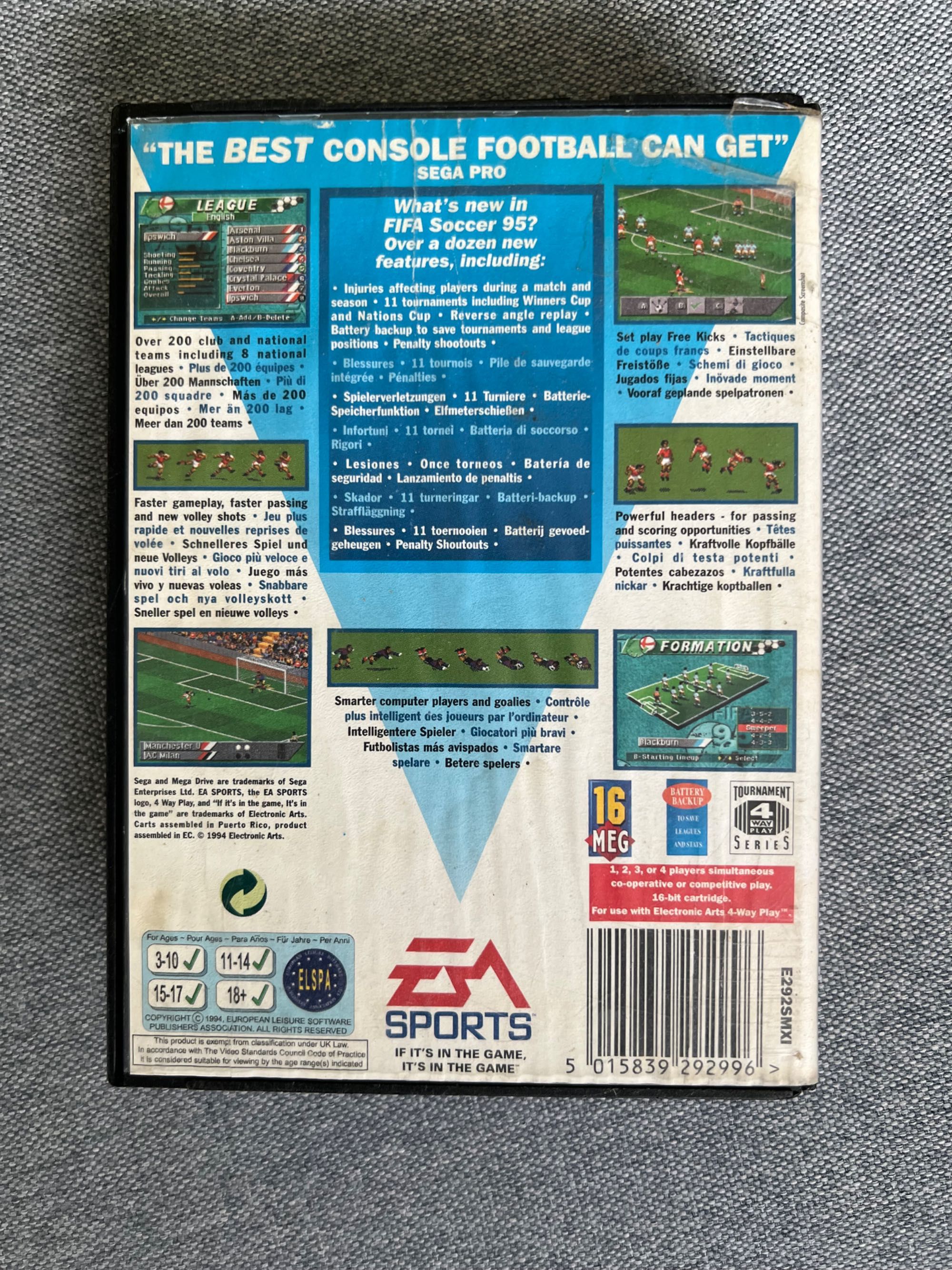 FIFA '96 Mega Drive