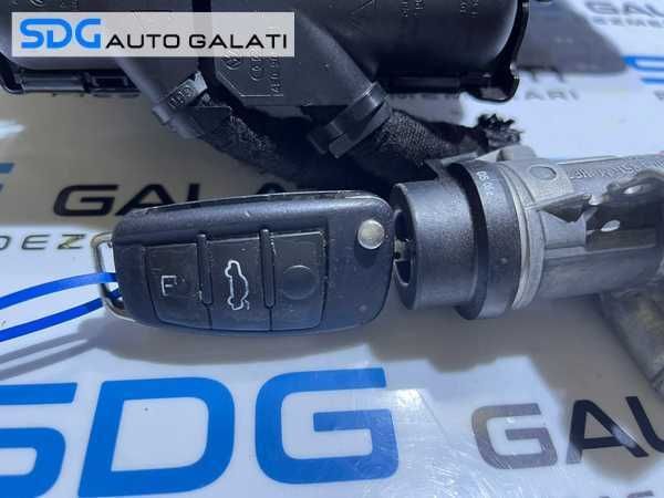 Kit Pornire ECU Calculator Motor Cheie cu Contact si Ceasuri Bord Audi A4 B7 2.0 TDI BRE 2005 - 2008 Cod 03G906016JE 0281012726 [LC1340]