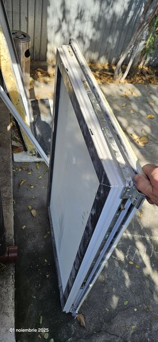 Geam termopan fără rama cu deschidere