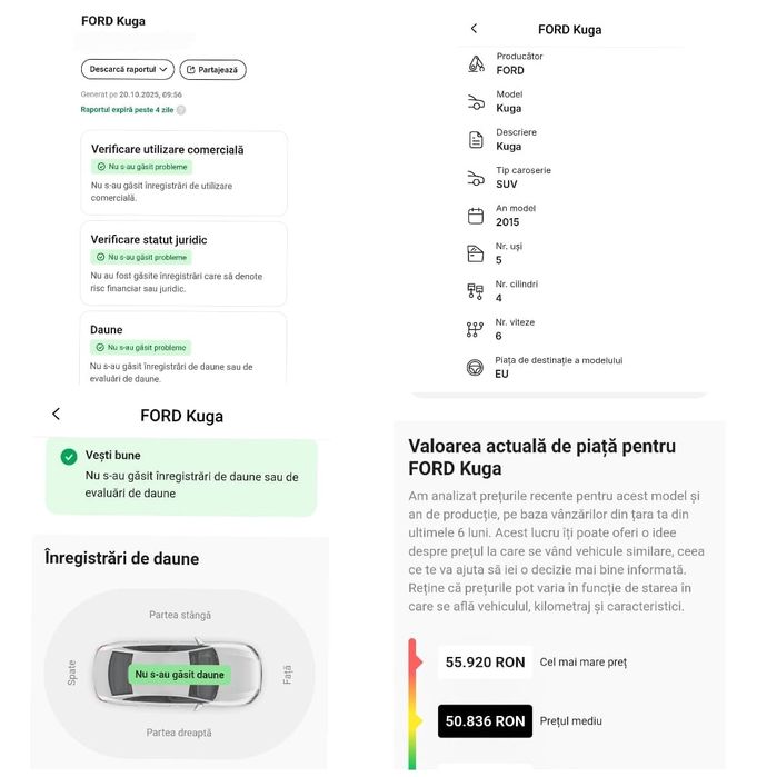 Ford Kuga/ 2.0 Diesel/ 150 Cp/ Cameră / Bixenon/ ST-Line/ Euro 6 /2015