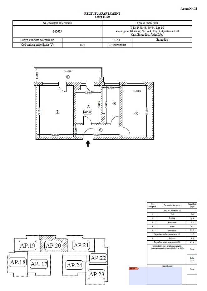 2 camere decomandat Et 3/8 64mp Finalizat 2025 Prel Ghencea Comision 0