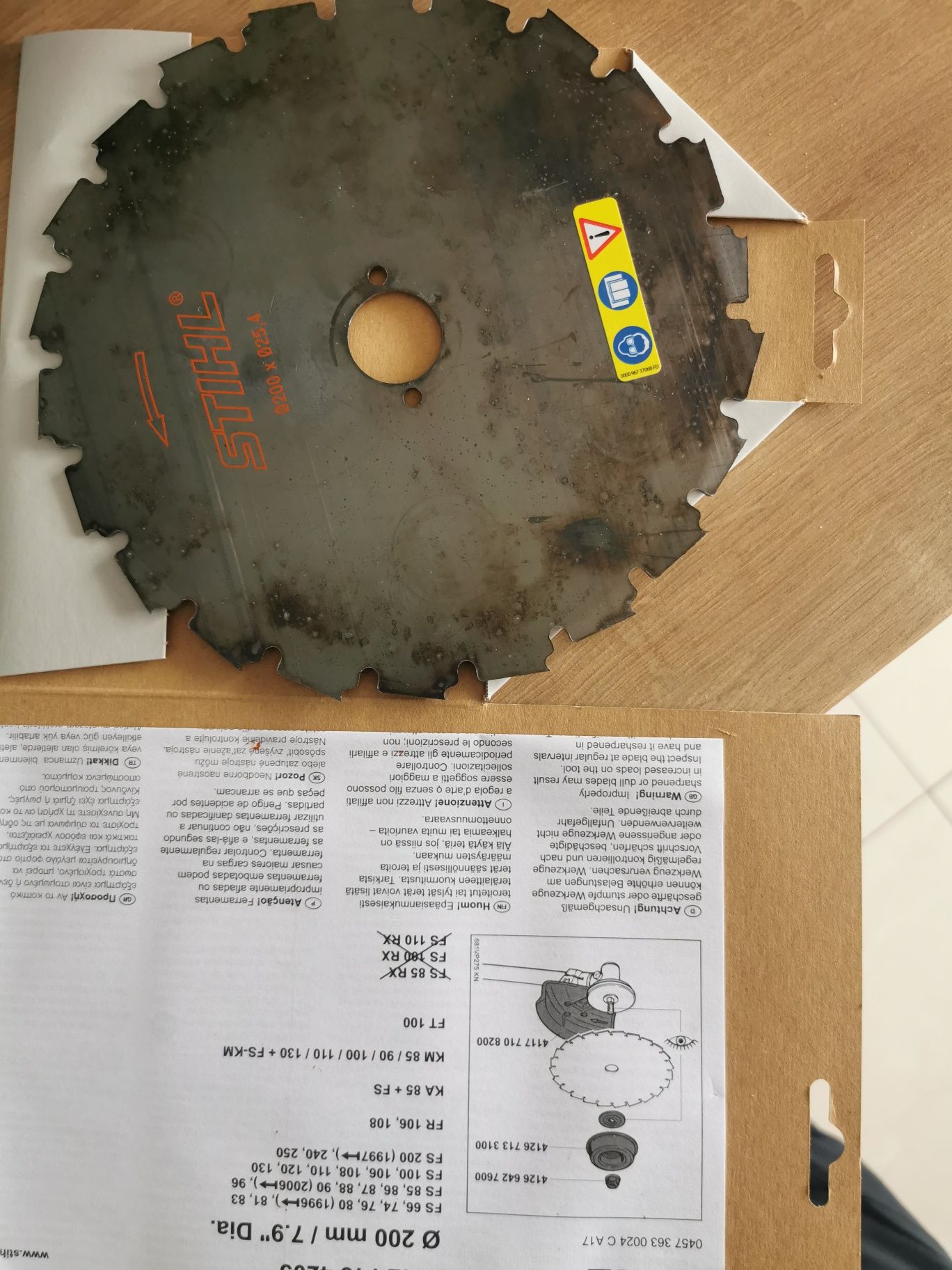 Disc motocoasa STIHL, original. 200mm