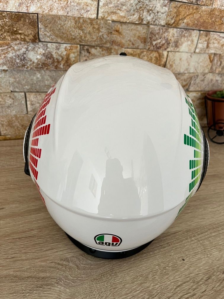 Casca Scuter AGV Vespa Italy Flag Casca Moto Trotineta Atv Bicicleta