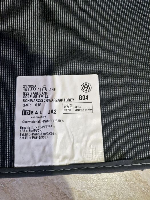 Vand Presuri VW Golf 6-7