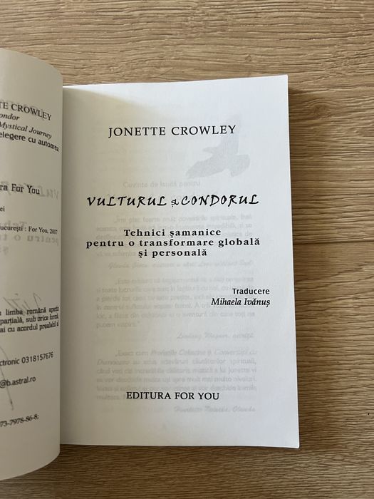 Carte Jonette Crowley Vulturul si condorul