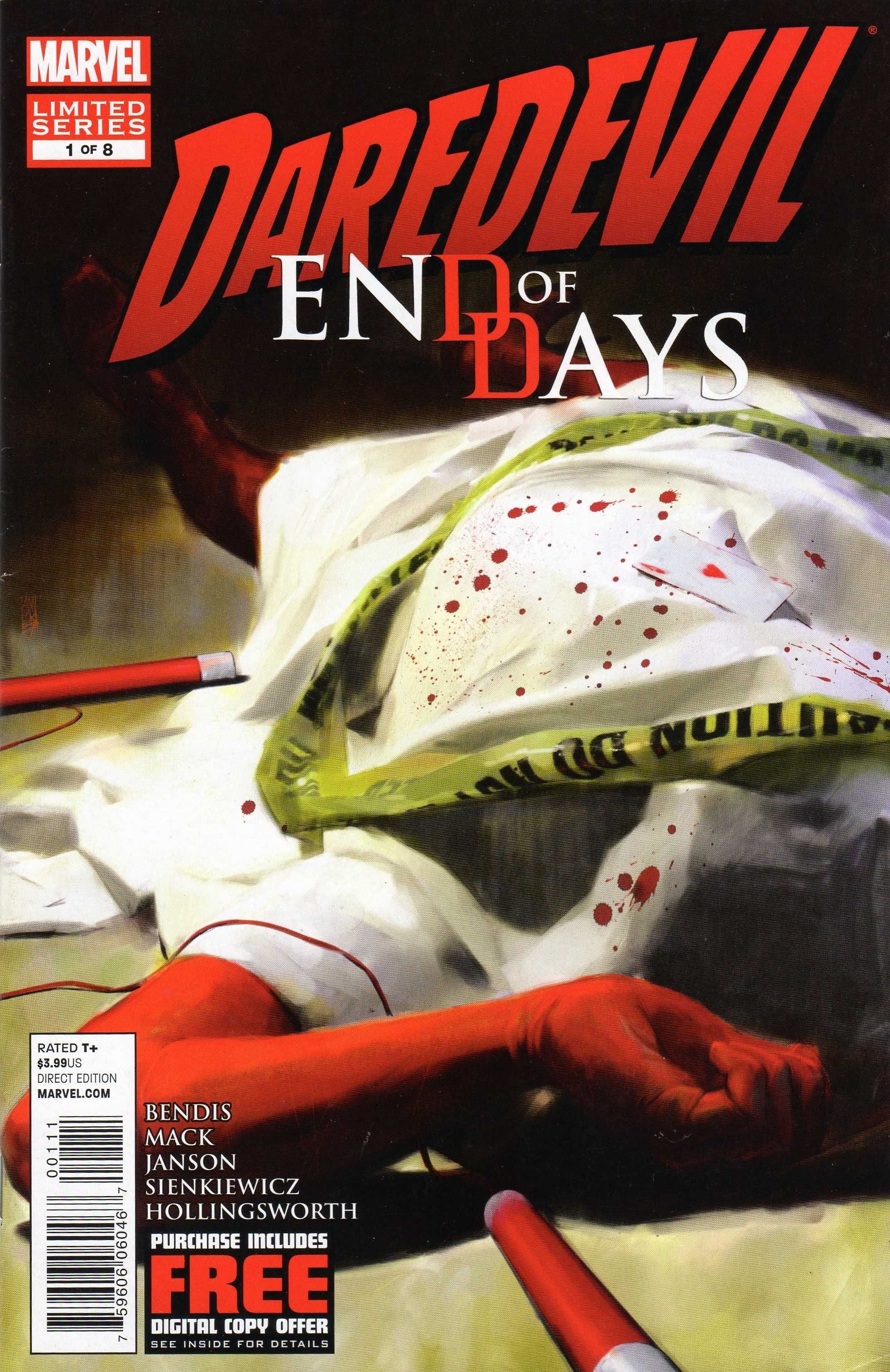 Daredevil #1 End of Days Marvel 2012 benzi desenate