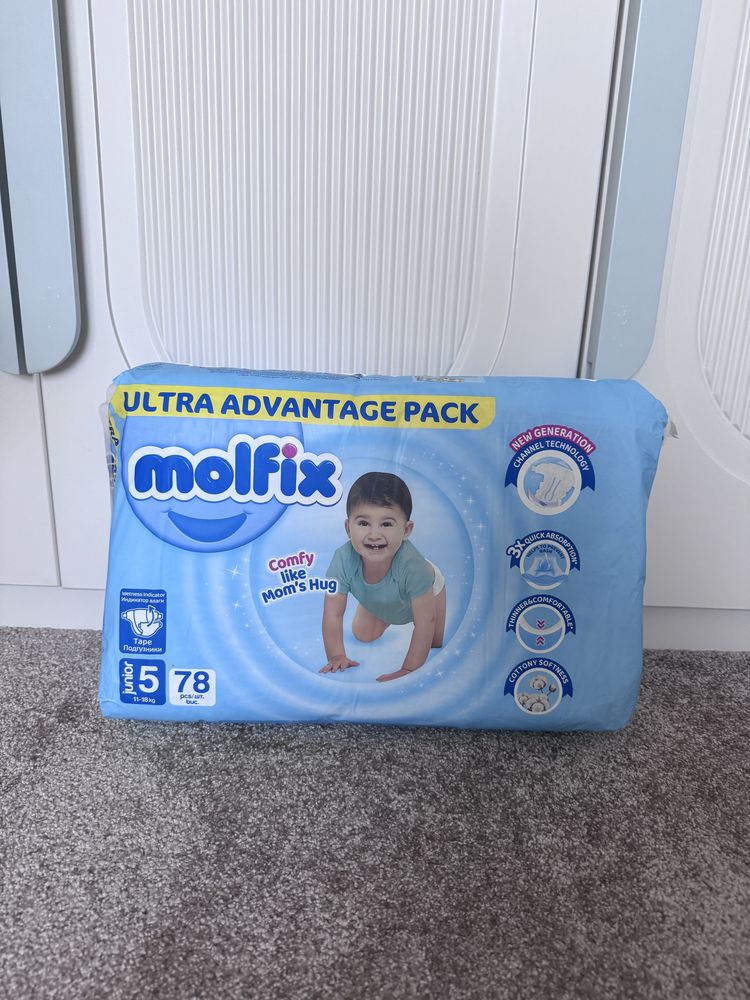 Бебешки пелени MOLFIX 78 бр, размер 5