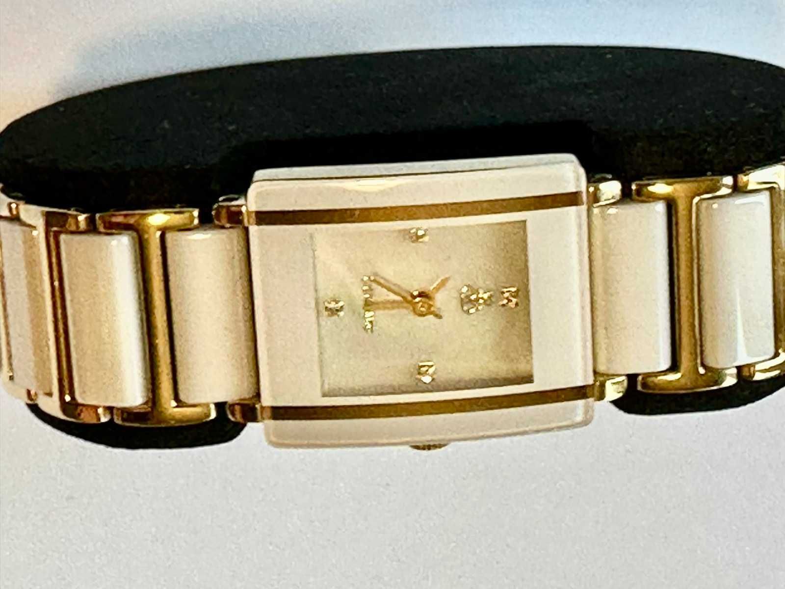 Brookes And Bentley*Crown*18К Златен/уникат, дамски керамичен часовник