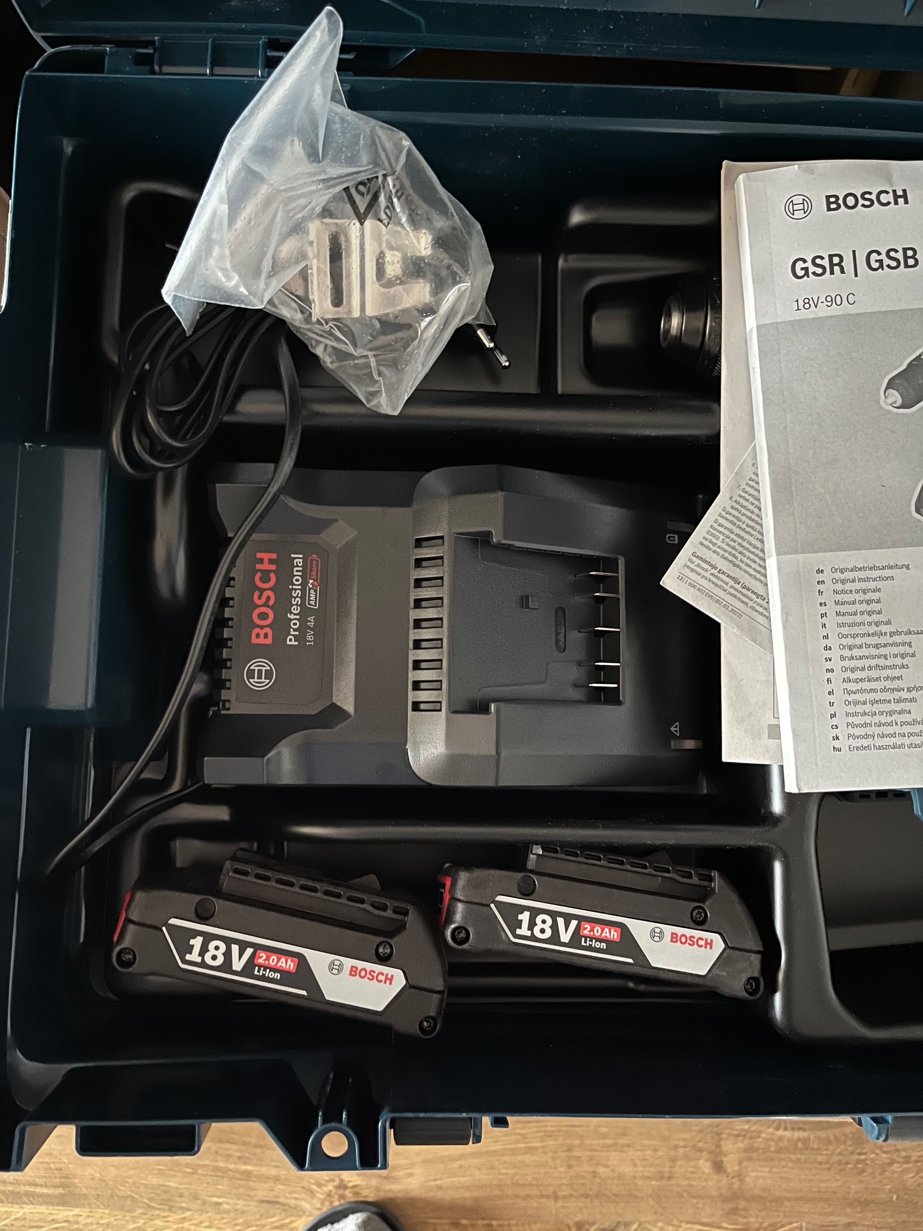 2 оригинални батерии Bosch 18V 2.0Ah