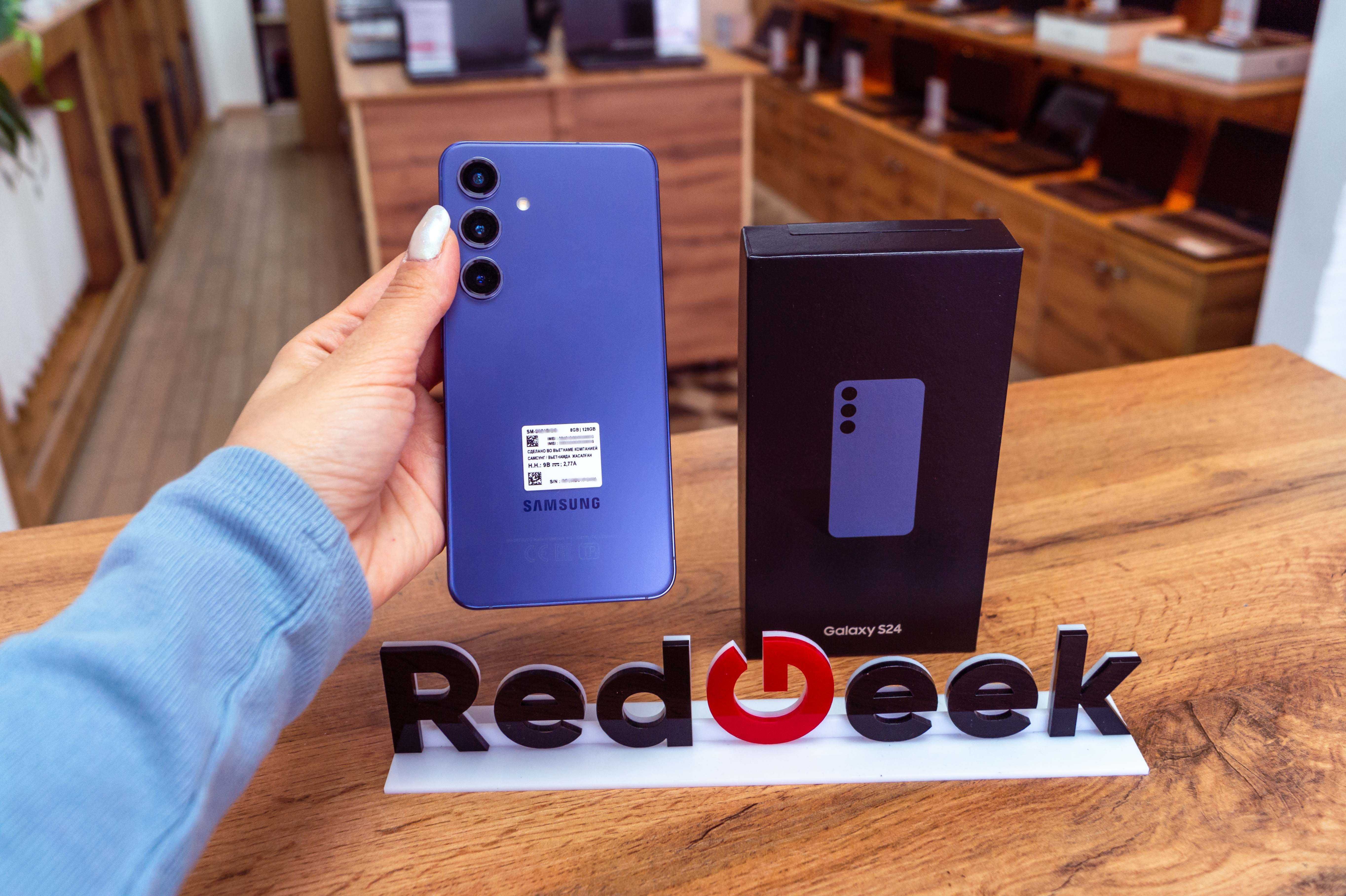 Новый Samsung S24| 128 GB| Cobalt Violet |Распечатанный| Red Geek