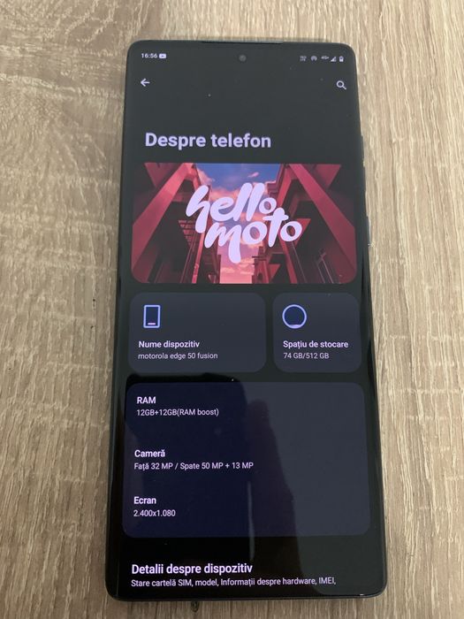 Vand/schimb motorola egde 50 fusion