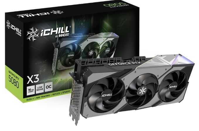 Видео карта, Inno3D GeForce RTX 5080 16GB GDDR7 iChill X3