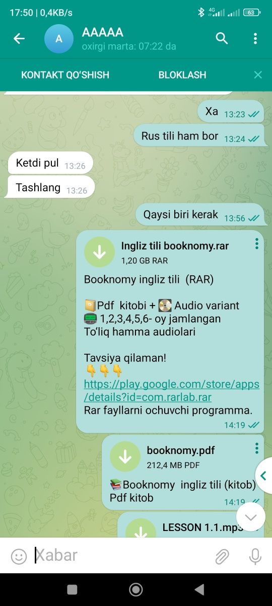 Booknomy Rus tili,Ingliz tili,Arab tili va Koreys tilari