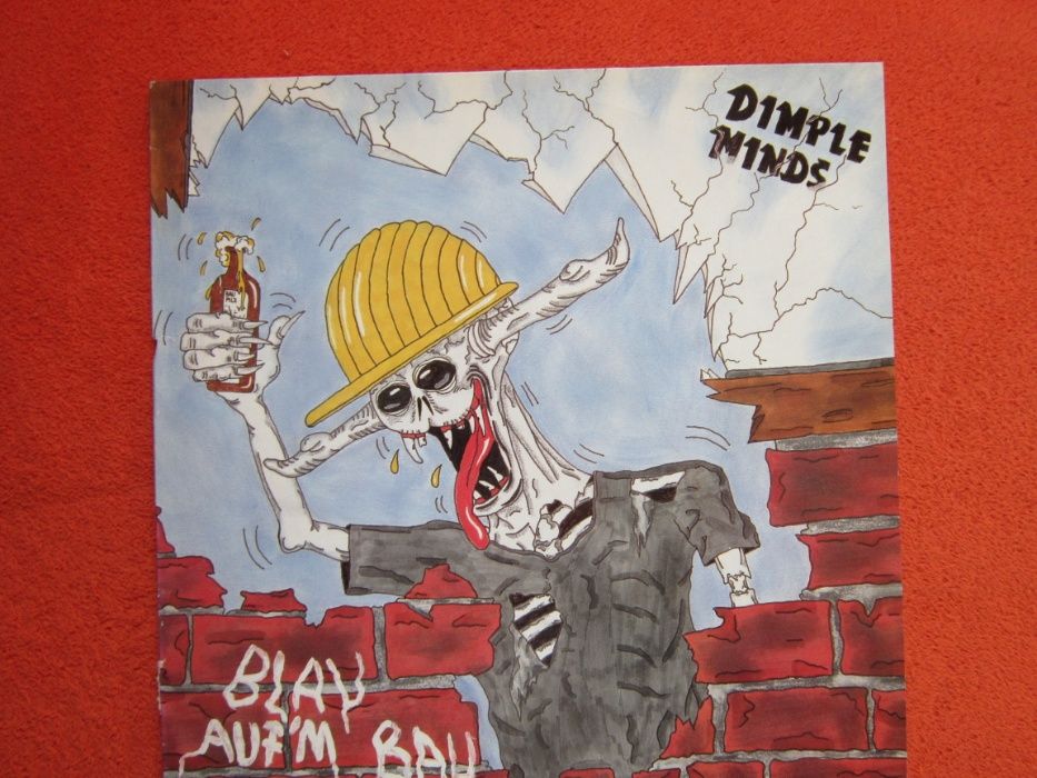 vinil Dimple Minds ‎Blau Auf'm Bau 1st Edition WGermany'88 Punk rock