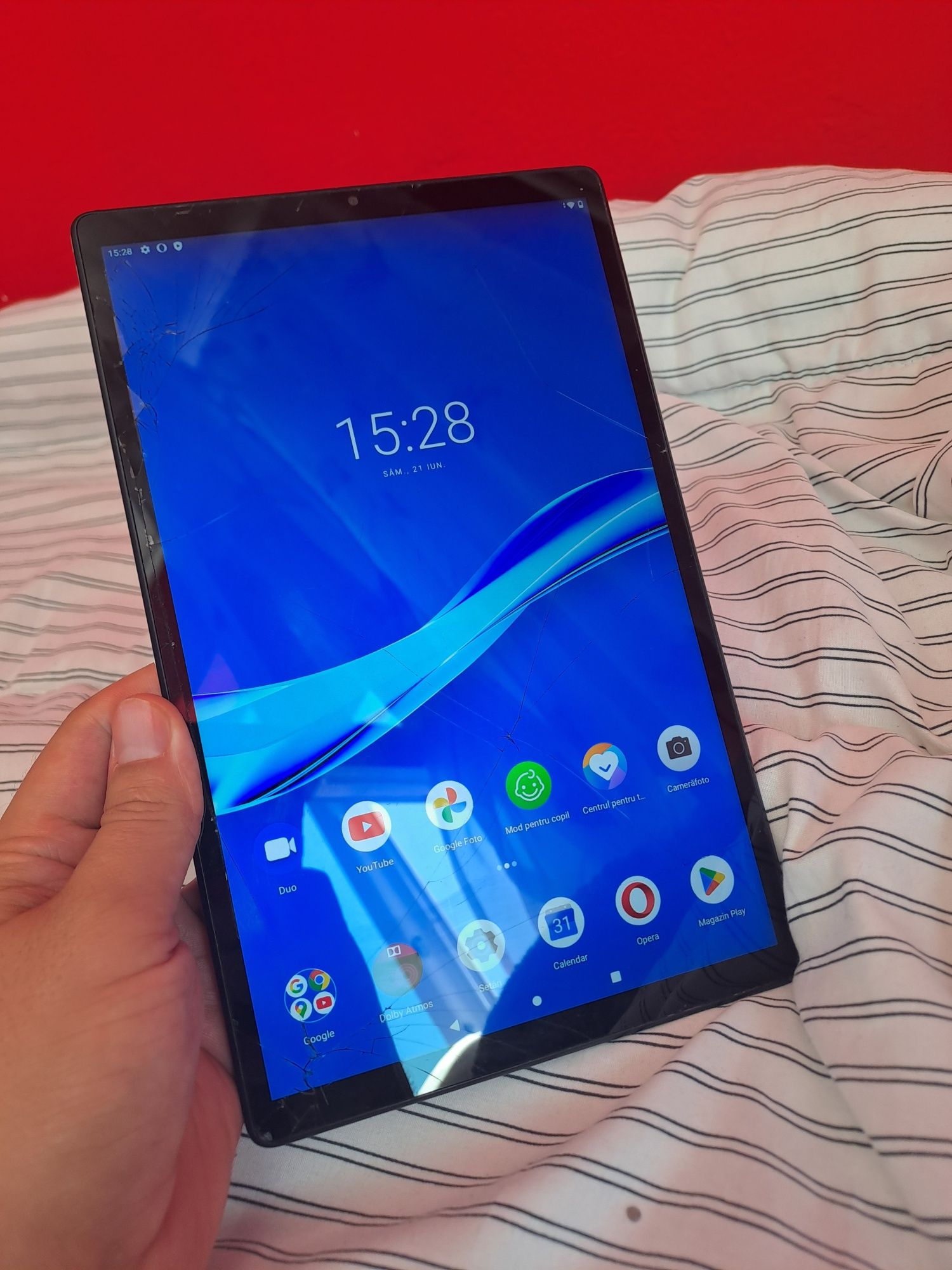 Tableta lenovo Smart Tab M10 FHD plus 10 inch 2nd Gen Cu Sim Fisurata