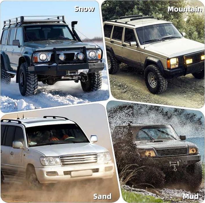 Подложки против буксуване за гуми за допълнително сцепление 105x30cm