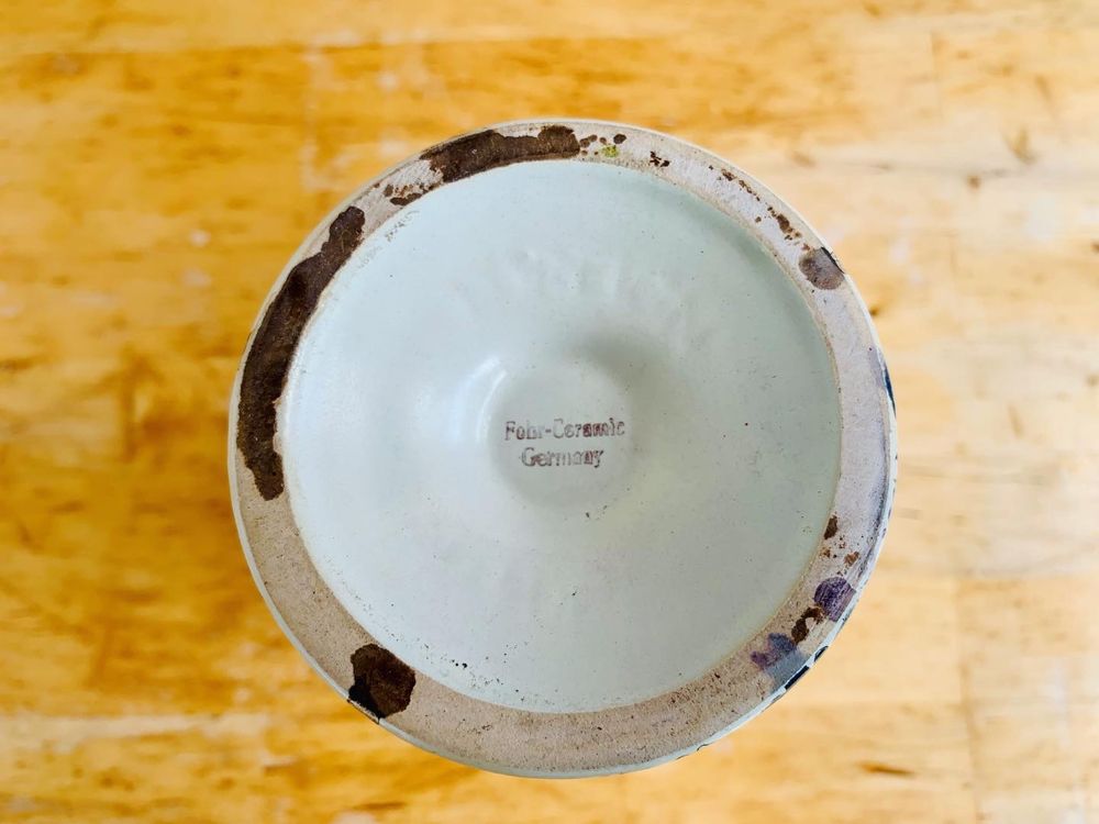 Порцеланова винтидж ваза, Fohr Ceramic, Германия от 1960г