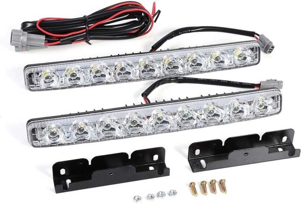 DRL дневни светлини с функция мигач - 9 LED диода.