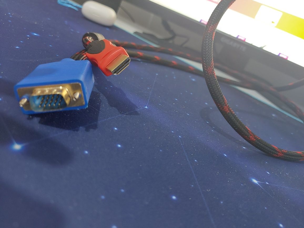 Cablu HDMI VGA 1.5M brodat