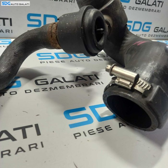 Furtun Conducta Tubulatura Intercooler cu Supapa Aer Audi A4 B7 1.8 T BFB 2004 - 2008 Cod 8E0145832S 06A145710P [1102]